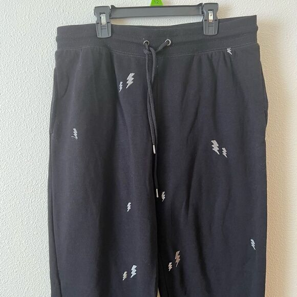Honey Dew lightning bolt print sweatpants M - Picture 3 of 8